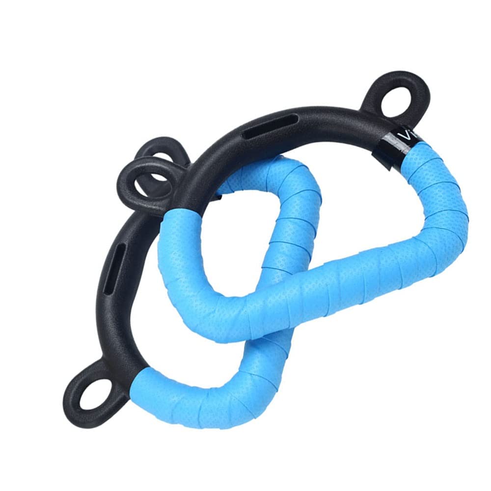 BFVAKBKYT Gymnastik Ringe,Suspension Trainer System, 2 Stück Gymnastikringe for Kinder, Klimmzug-Fitnessgeräte, Trainingsgerät for Ganzkörperkrafttraining mit dem eigenen Körpergewicht(Blue,150CM)