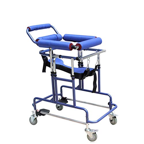 Gehhilfe, aufrechter Rollator, Gehhilfe zum Aufstehen, 4-rädriges medizinisches Rollgehgerät mit Sitzkissen – Mobilitätshilfe für Erwachsene, Senioren, ältere Menschen und Behinderte. Alles ist in Or