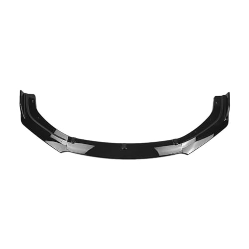 Splitter Frontspoiler Stoßstangenlippe Unterer Splitter Für Civic X FC FK 10. Generation 2016-2020 4-türige Limousine Glanz Schwarz Carbon Fiber Look Frontlippe(Glossy Black)