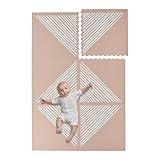 Toddlekind Baby-Puzzlematten, 6-tlg. inkl. Rand, ungiftige Schaumstoffmatten, für Bauchzeit und Krabbeln, 60 × 60 cm je Teil, Gesamtfläche: 120 x 180 cm, Sea Shell