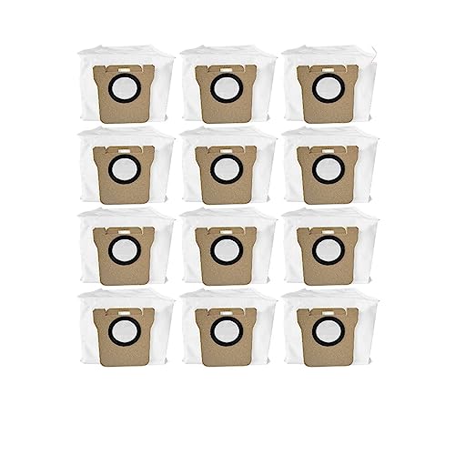 Kompatibel for Dreame Bot L10S Ultra Roboterstaubsauger Ersatz Hauptbürste Seitenbürste Hepa-Filter Mopptuch Teile Zubehör (Color : 12 Dust Bags)