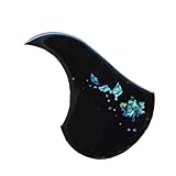 Akustikgitarre Pickguard Kratzer Platte, Kleine Gitarre Zelluloid Dichtungsmittel Verdickt Schlagbrett Gitarre Anti-scratch Dekorative Platte(Blue)