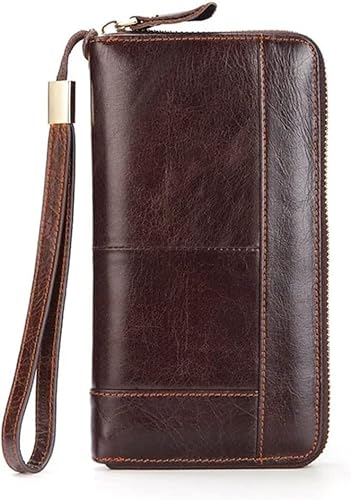 YIHANSS Herren-Business-Geldbörse, lässige Clutch, Herren-Geldbörse mit Reißverschluss, Kartenhalter