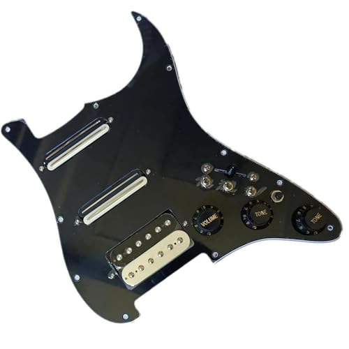 Vorverdrahtetes, Geladenes Schlagbrett-Set Für E-Gitarre, Multifunktions-Humbucker-Tonabnehmer, Kabelbaum vorverdrahteter Tonabnehmer Schlagbrett (Color : 02)