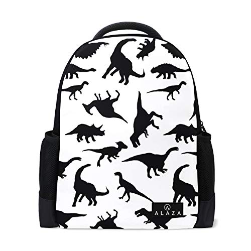 Rucksack mit niedlichem Einhorn, Mops, 35,6 cm (14 Zoll) Laptop-Tagesrucksack, für Reisen, Schule, Schule Dinosaurier One Size