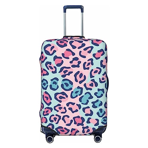 Pink Lepard Reisegepäckabdeckung, robuster Kofferschutz, passend für 45,7 - 81,3 cm große Gepäckstücke, Größe M, Schwarz, Medium