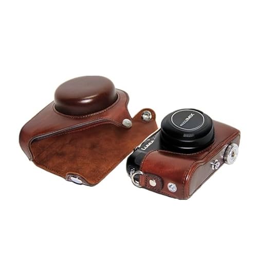 letaofang Kameratasche PU Leder Hartschalenkoffer Halbschalenkoffer für Panasonic für Lumia DMC-LX7 LX7 LX5 LX3 LX-7 LX-5 LX-3 mit Shoudler Strap