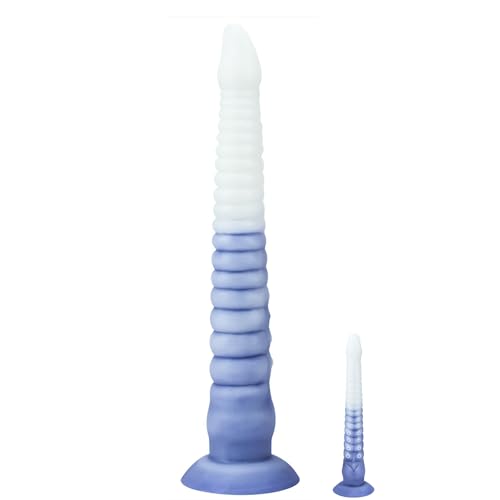 Silikon Leuchtender Anal Plug Analdildo Realistischer Octopus Tentakel Dildo Riesen mit starkem Saugnapf G Punkt stimulator Anus Dilatator Monster Dildos SM Sexspielzeug für Fraun Männer Paare (M)