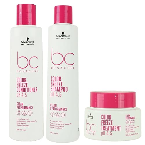 Schwarzkopf Bonacure Color Freeze Rich Shampoo 250 ml, Conditioner 200 ml und Treatment 200 ml