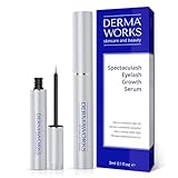 DERMAWORKS Spectaculash Wimperserum, Wimpernwachstumsserum, Wimpernverstärker. Wimpern-Conditioner. Ermöglicht das Wachstum langer Wimpern auf natürliche Weise in 8 WOCHEN. Längere, dickere Wimpern