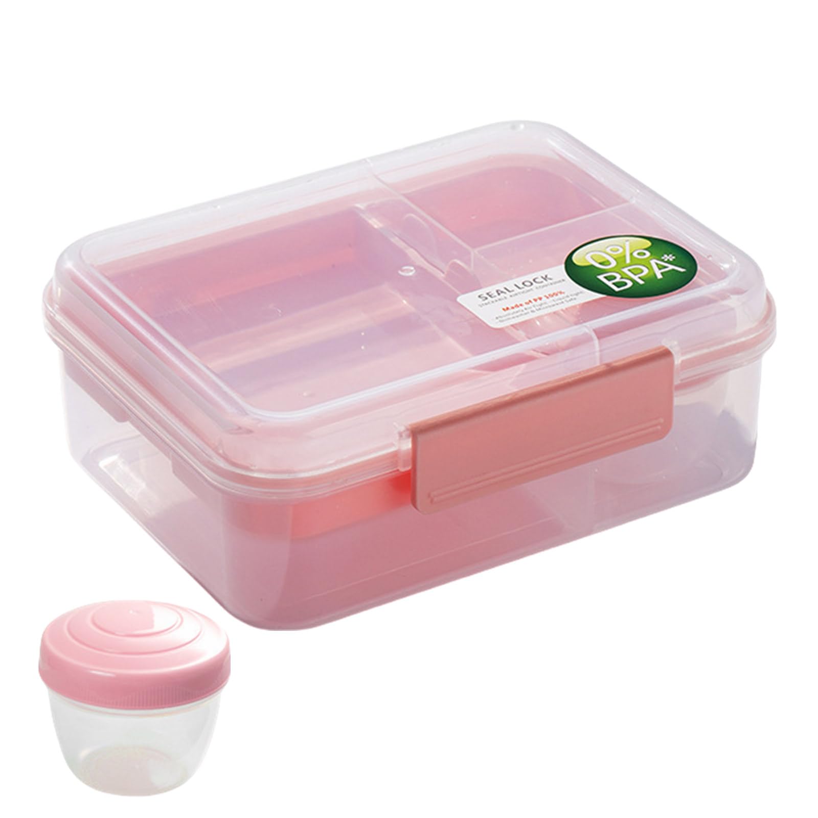 Lebensmittelbehälter Mit Separatem Fach Moderner 2-lagiger Lunchbox Lebensmittelkoffer Mit Sicherem Deckel Für Tägliche Mahlzeiten Und Picknicks