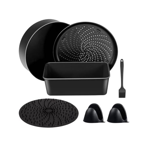 Luftfritteusen Kuchenkorb Luftfritteusen Kuchen Backformen Edelstahl Kuchen Korb Set Luftfritteusen Zubehör für Luftfritteusen