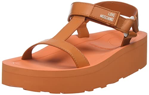 Love Moschino Damen Ja16294i0gia0450 Platform Sandalen, Orange, 40 EU