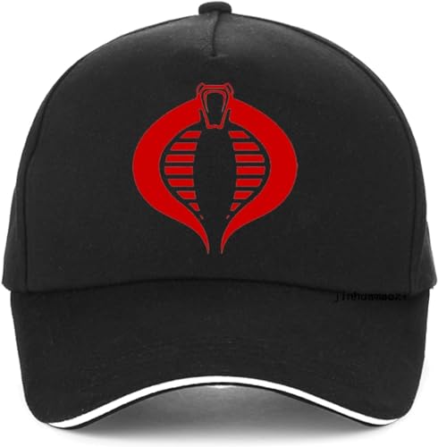 GPMZZMIX Baseballkappe Hiphop Sonnenhut Cobra GI Joe Special Forces Männer Baseballkappe Film Cobra GI Joe The Rise Cobra Fans Hut Unisex Sommer Snapback Hüte Geschenk