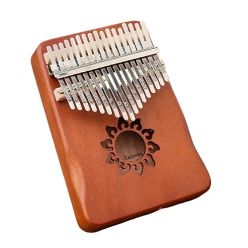 Kalimba Daumenklavier Handschutz, Retro-Farbe, chromatische Skala, 17 Töne, Daumenklavier, Kalimba, Kalimba, Anfänger, Fingerklavier, tragbar