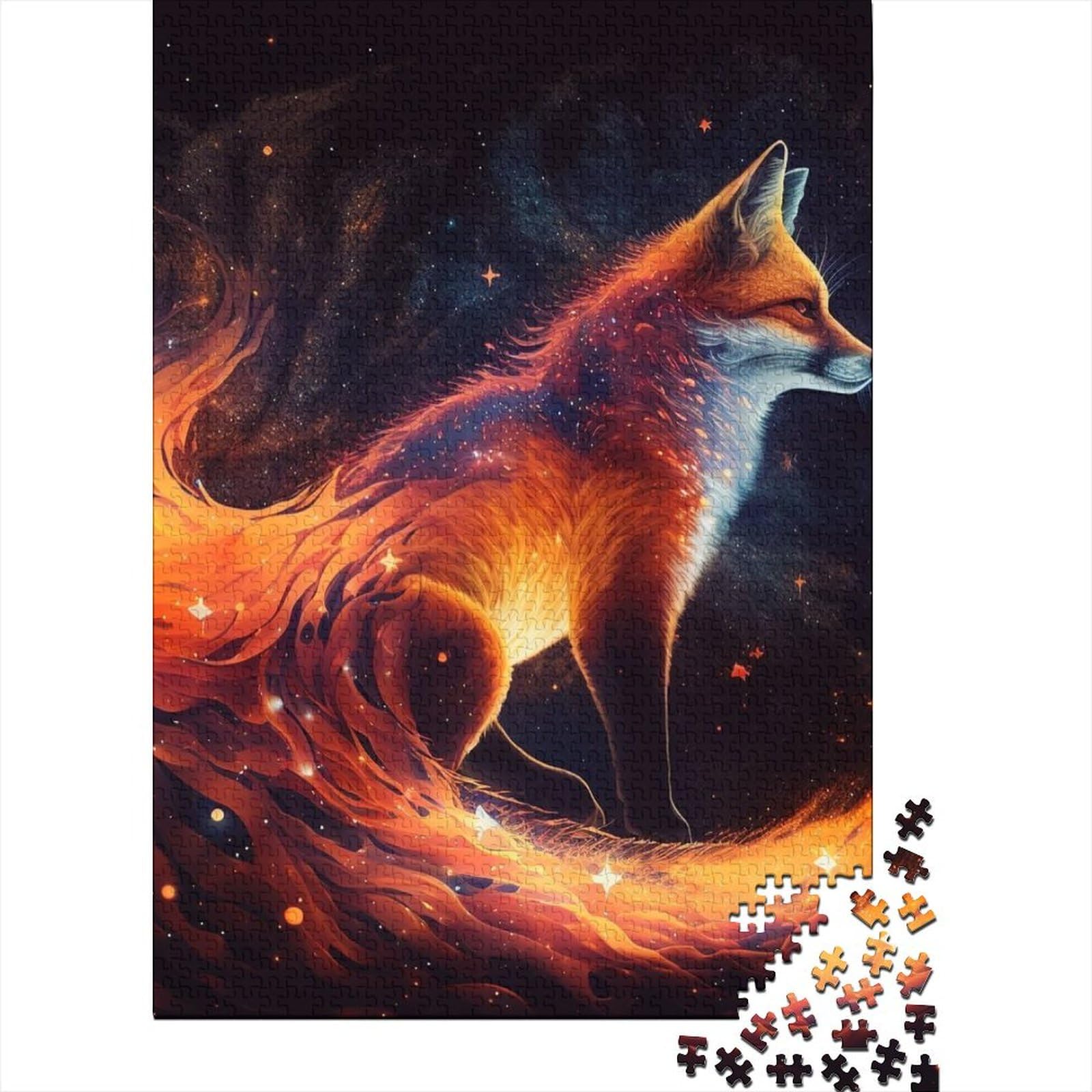 Wolf-Puzzle für Erwachsene, 1000 Teile Puzzle | Puzzles für Erwachsene, Lernspiel, Herausforderungsspielzeug, 75 x 50 cm