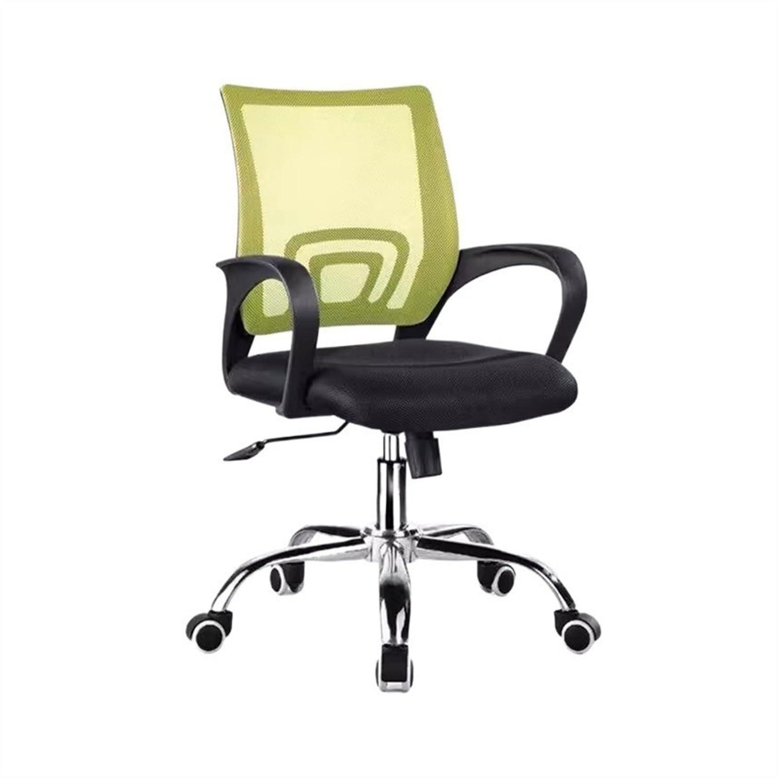 Zhaoj24-05 Bürostuhl Ergonomischer Computerstuhl Konferenz Bürostuhl Rückenlehne Einfacher Heimstudienstuhl Bequemer drehbarer mobiler Stuhl Schreibtischstuhl(Green+black)