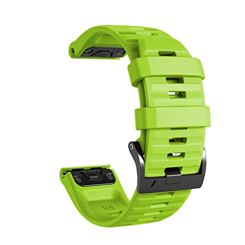 NEYENS 22 x 26 mm Armband aus Silikon für Garmin Fenix 6X 6 Pro 7 7X 5X 5 Plus 3HR 945 Schnellverschluss-Armbänder Ersatz, 26mm Fenix 6X 6XPro, Achat