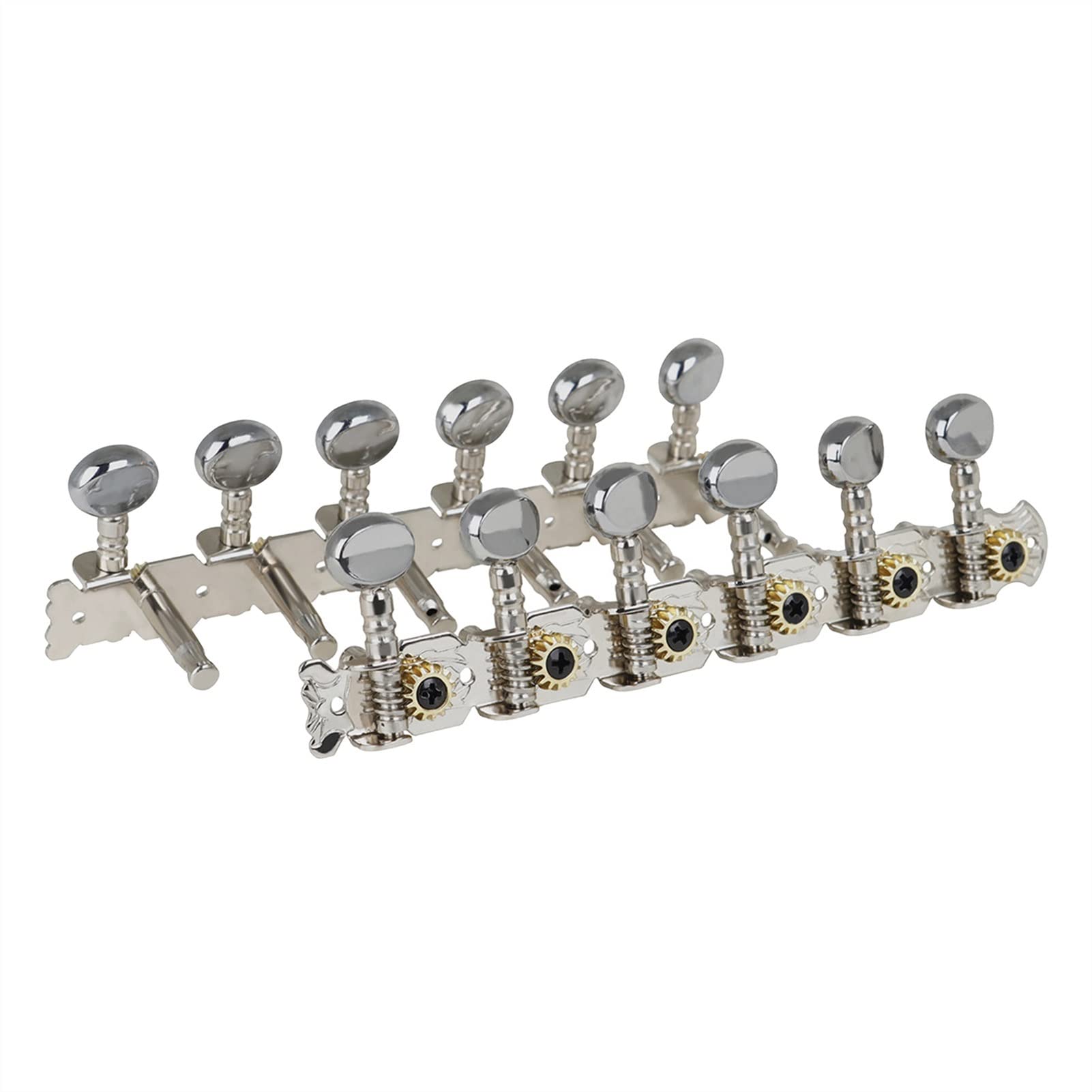 Gitarren Stimmwirbel Gitarren-Tuning-Pegs. 6L 6R. String Tuner-Button Runde Maschinenköpfe Gitarre-Accs