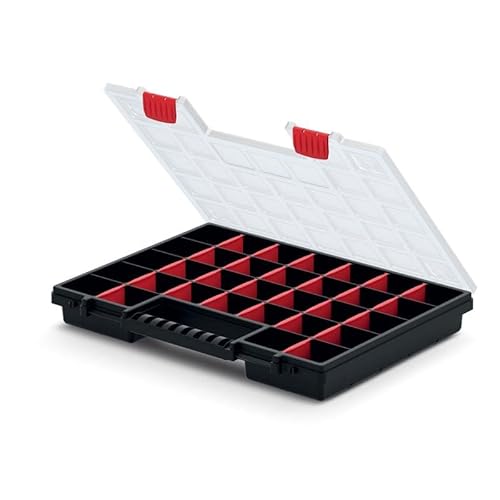 rg-vertrieb 5X Sortimentskasten Werkzeugkiste Organizer Set 5 Stück Sortierbox NORS Kleinteilemagazin Sortierkasten Werkzeugbox (399 x 303 x 50 mm)