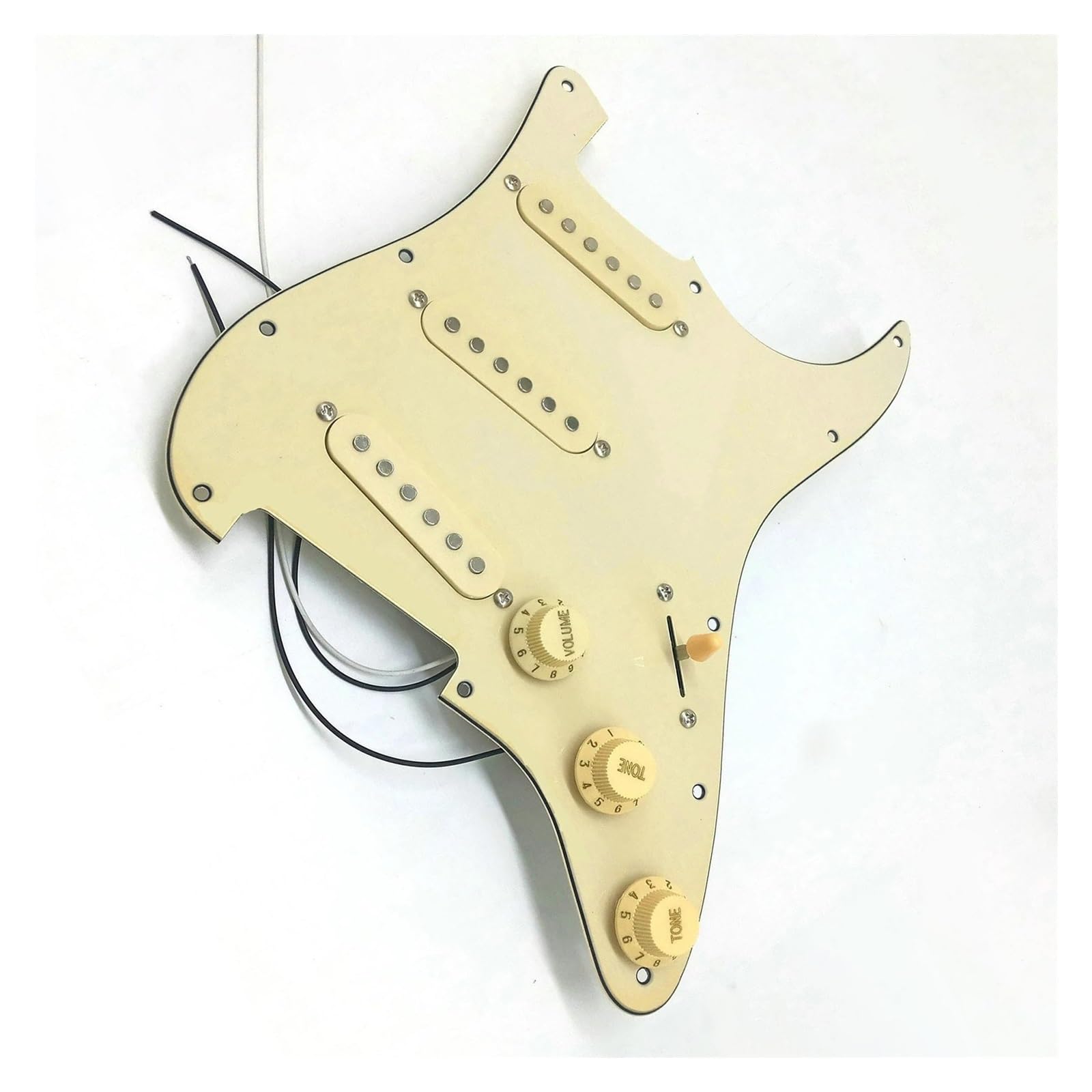 Standard-Pickguard-Tonabnehmer Doppelspulen-Tonabnehmer für E-Gitarre, bestückt mit vorverdrahtetem SSS-Gitarren-Schlagbrett