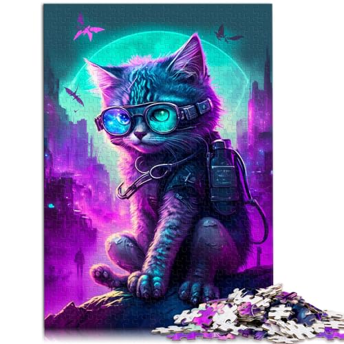 Puzzle zum Verschenken, bunte Tiere, Puzzle für Erwachsene, 1000-teiliges Holzpuzzle, jedes Teil ist einzigartig – anspruchsvolles, unterhaltsames Familienspiel, 1000 Teile (50 x 75 cm)