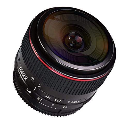 Meike MK-6,5 mm F2.0 Fischaugenobjektiv für Canon EF-M Objektivkamera