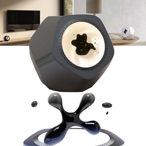 JMbpkduHs Magnetic Fluid Audio, Kreativer Bluetooth-Lautsprecher-Tonabnehmer, 360°-Surround-Sound + Musikvisualisierung, Touch-Design, Für Home-Office-Dekoration/Teenager-Geschenk,Grey