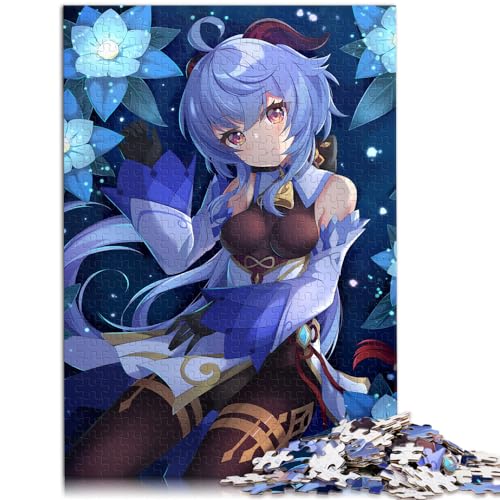 Puzzles, Geschenke, Spielzeug, Genshin Impact Ganyu, 1000-teiliges Puzzle, Holzpuzzle, Lernpuzzle, Heimdekorationspuzzle (50 x 75 cm)