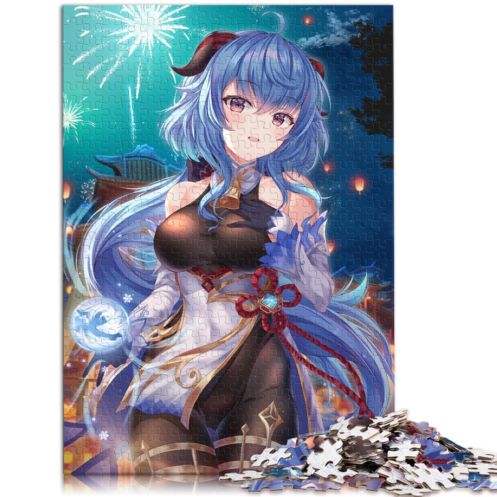 Puzzle für Genshin Impact, Puzzle für Erwachsene, 1000 Teile, Holzpuzzle, jedes Teil ist einzigartig – anspruchsvolles, unterhaltsames Familienspiel, 1000 Teile (50 x 75 cm)