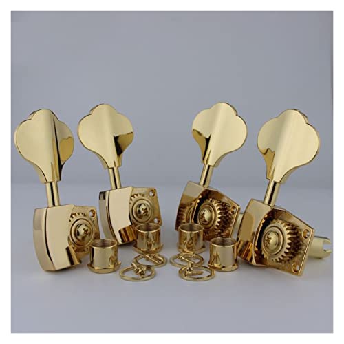 Gitarren Stimmwirbel Hochwertige Offene Getriebe Bass Tuner Tuning Keys Gold (Color : 4R)