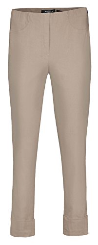 Robell Bella Slim Fit 7/8 Stretchhosen Schlupfhosen Damen Hosen #Bella versch.Farben (48, Taupe)