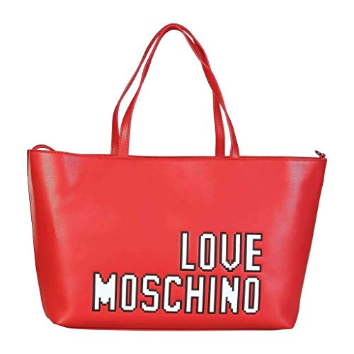 Love Moschino Pixel shopping bag red