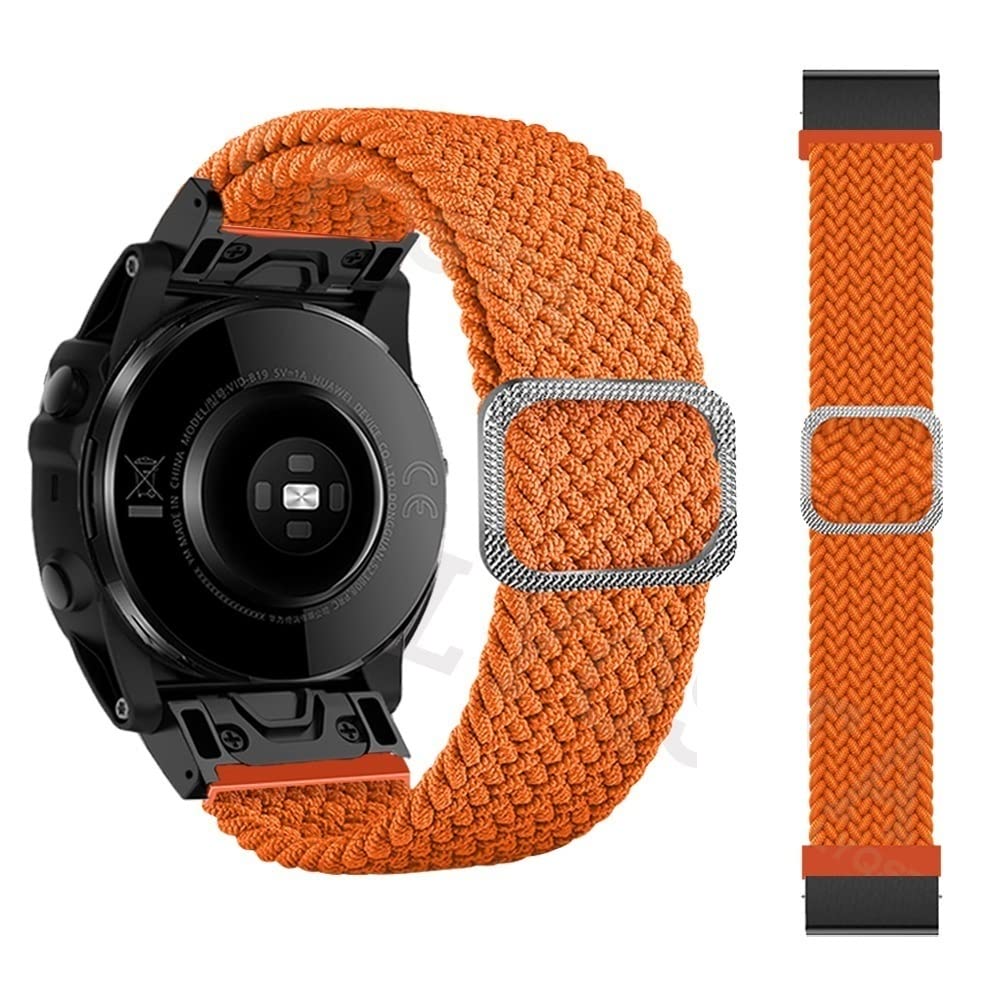 BANDKIT Nylon-Armband für Garmin Fenix 6X 6 Pro 7X 7 Epix 5X 5 Plus 3 3HR 935 945 Smartwatch 22 26 mm Armbänder Ersatzarmband, 26mm Fenix 6X 6XPro, Achat