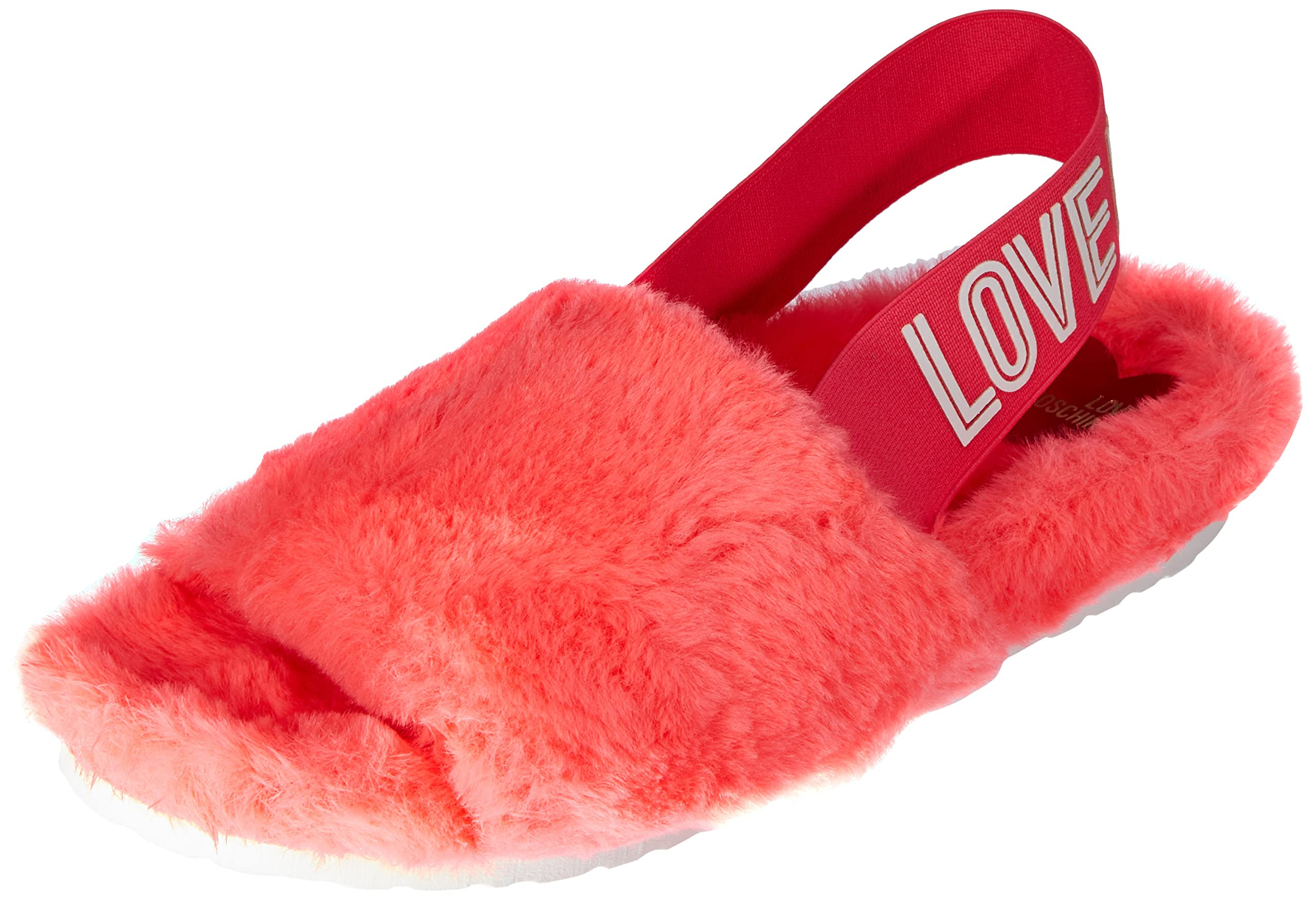 Love Moschino Damen San.lod.birki30 Peloson Fluo Sandale, Fuchsia, 39 EU