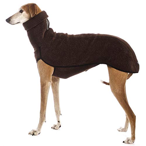 DHGTEP Haustier Kleidung für Hohe Kragen Mittlere Große Hunde Winter Warm Große Hundemantel Pharao Hound Deutsche Dogge Pullover Hundezubehör (Farbe : Braun, Größe : M)