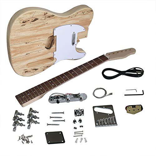 Gitarrenkorpus unfertig E-Gitarre- Herstellung Kit Ahornflamme Muster E-Gitarre-Kombinationszubehör