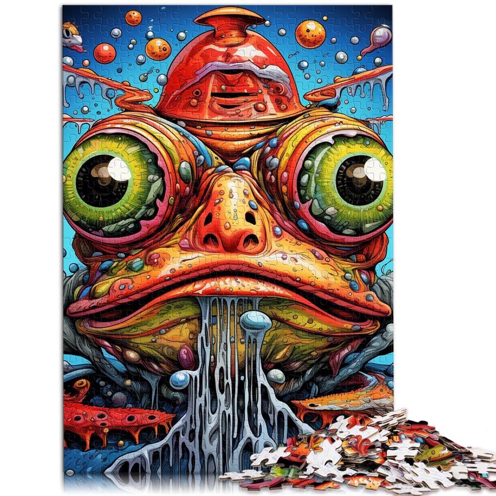 Spielgeschenk Jigsaw Art Tierfrosch-Puzzle 1000 Teile Holzpuzzle Jedes Teil ist einzigartig - Herausforderndes, unterhaltsames Familienspiel 1000 Teile (50 x 75 cm)