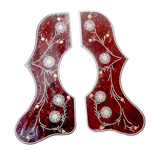 Akustikgitarre Pickguard Kratzer Platte, Verdicktes Schlagbrett for die linke und rechte Hand der Akustikgitarre, selbstklebendes Anti-Kratz-Brett for die Gitarre