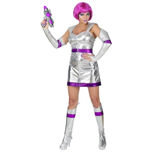 Widmann 10131394 Erwachsenenkostüm Space Girl, Silber, M