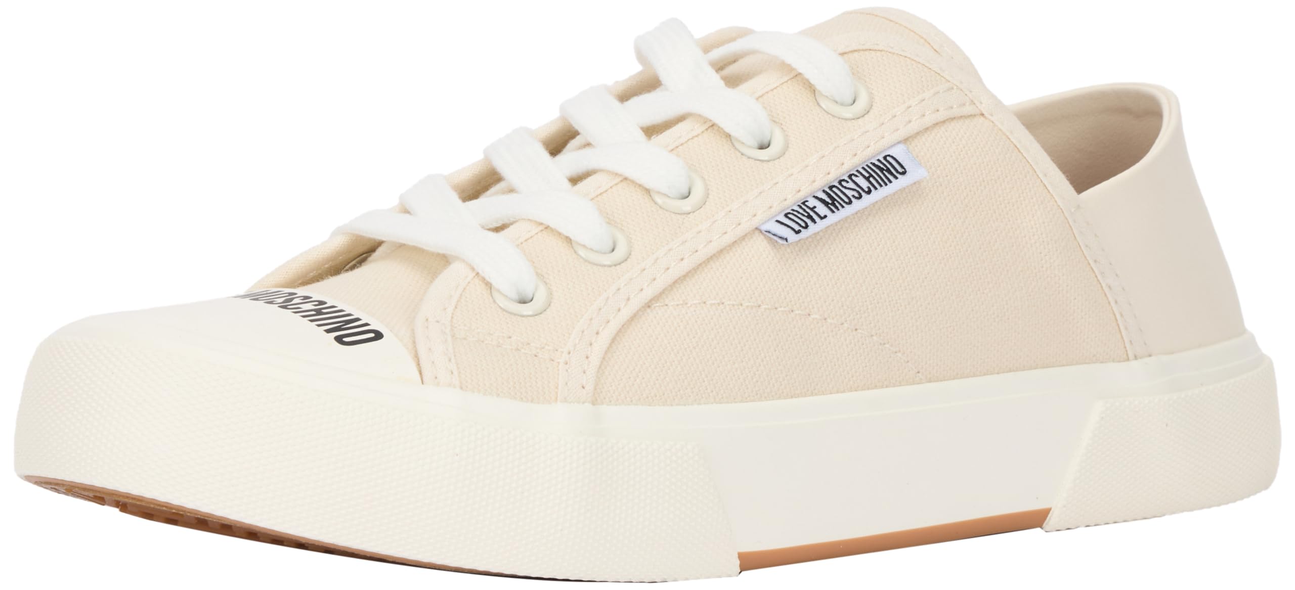 Love Moschino Damen Sneakers, Milch, 35 EU