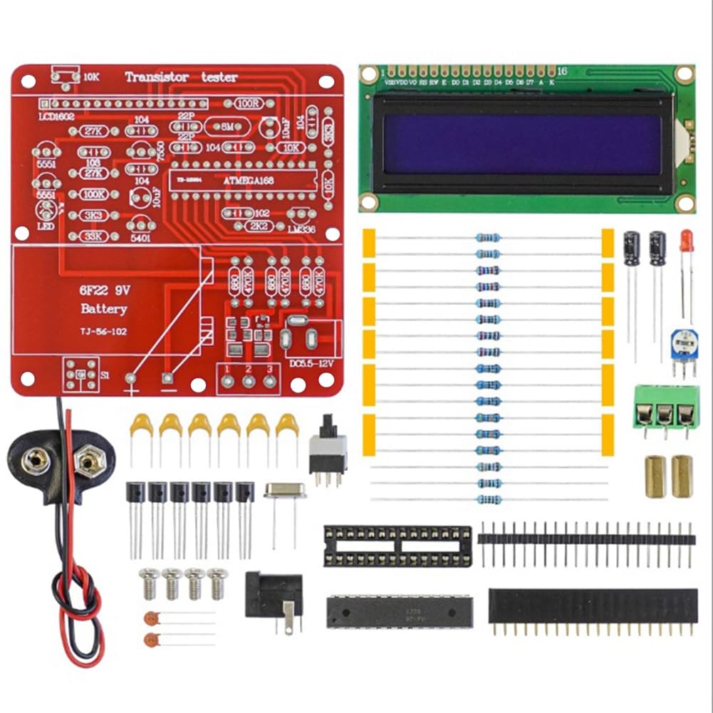 Kiudduy M8 Transistortester Multimeter Widerstand Kapazität Triode Induktivität Messgerät DIY Schweißbausatz