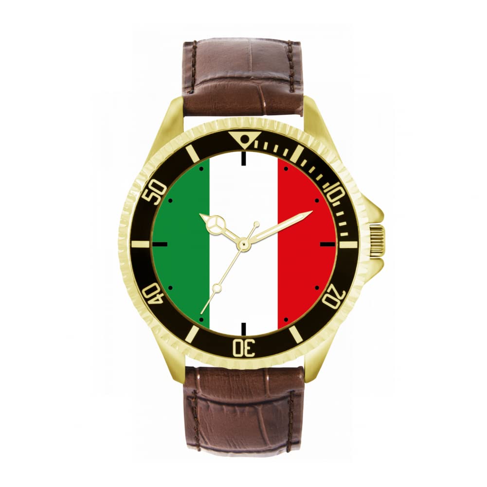 Toff London Italien-Flaggen-Uhr