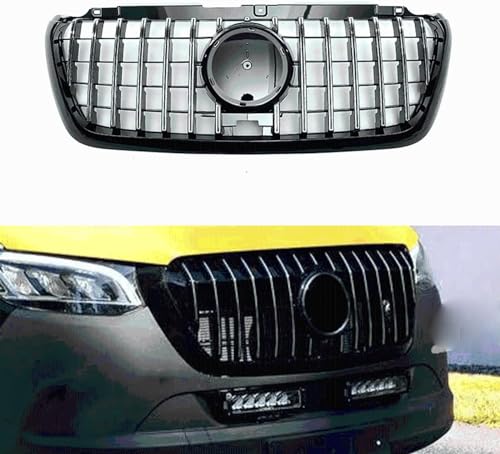 NAIRE Kühlergrill für Mercedes Benz Sprinter 1500 2500 3500 W907 2018-2022,Verschleißfest Front Motorhaube Kühlergrill Auto Grill Auto Front Kühlergrille