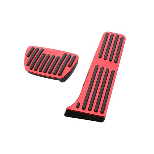 ZHjLut Auto-Gaspedal Kompatibel mit Toyota für Highlander XU70 2020-2023 Auto Gaspedal Bremspedal Fußstütze Pedale Abdeckung(2pcs Red)