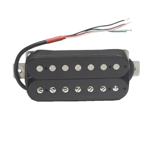 7 Saiten E-Gitarre Humbucker Pickup Coil Splitting Pickup ABS Bobbin Gitarrenteile Schwarz Single-Coil-Tonabnehmer (Color : Neck)