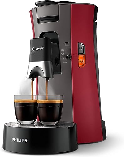 Philips Senseo Select CSA240/90 Kaffeepadmaschine (Crema Plus, Kaffeestärkewahl Plus, Memo-Funktion) Rot