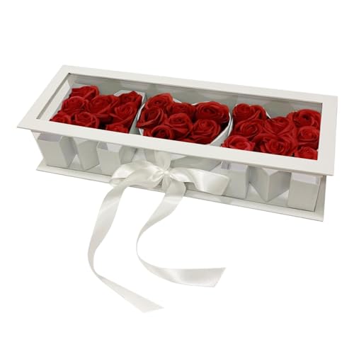 Mutter-Brief-Blume – Mutter-Brief-Blumen-Geschenk | Blumenkasten zum Muttertag | Blumen-Box in Buchstabenform zum Muttertag | Eleganter Blumenkasten aus Pappe für Erdbeeren, Schokolade und Make-up