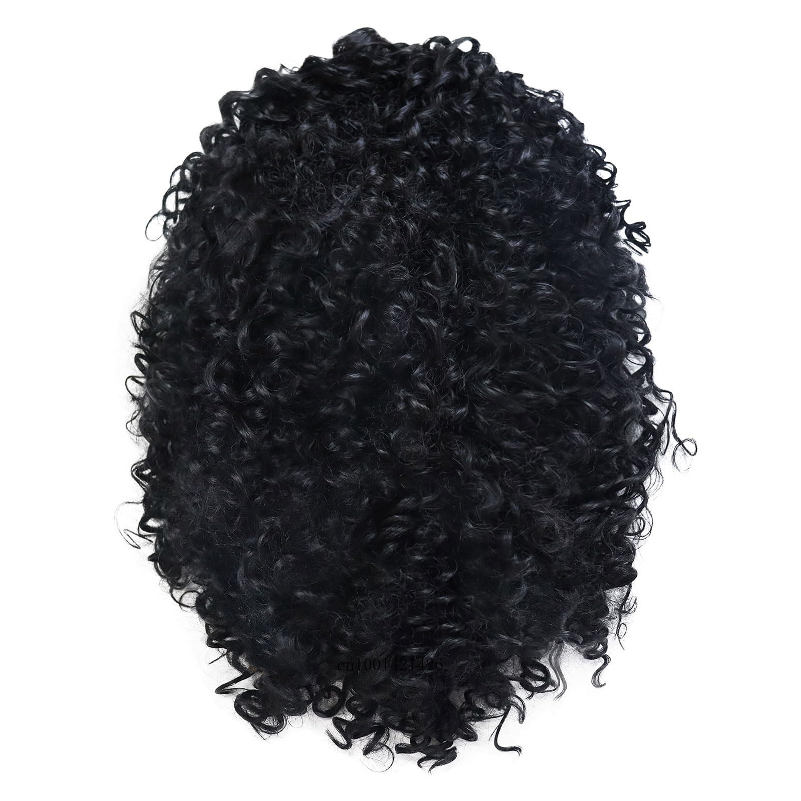 Perücke für Frauen Schwarze Perücken, langes Kunsthaar, lockige Perücke for Frauen, dicke, flauschige Perücken, natürliche Frisuren, Drag-Queen-Party-Perücke Human Hair Wig