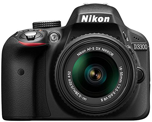 Nikon D3300 Digital SLR Camera (24.2 MP, 3 inch LCD) - Black (Certified Refurbished)